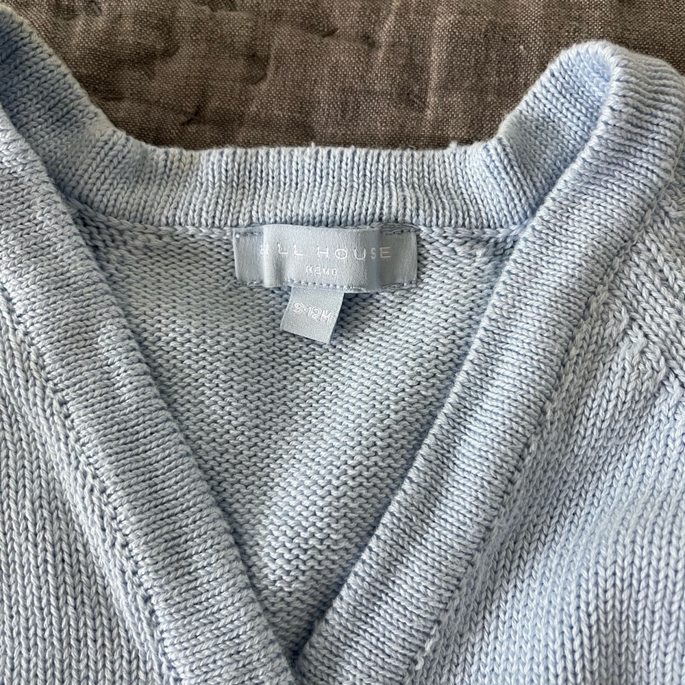 Hill House Mini Baby Cardigan Sweater Heart Buttons 100% Organic Cotton 9-12m - Picture 7 of 9